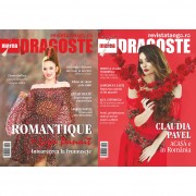 Maria Panait si Claudia Pavel poarta câte o rochie Liza Panait pentru copertele Marea Dragoste-revistatango.ro, nr. 117, martie 2016
