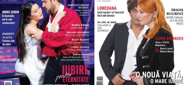 Venera Protasova (Lucia) si Florin Guzga (Edgardo), Arabela Nicolau si Marius Mihalache pe copertele Marea Dragoste-revistatango.ro, nr. 126, februarie 2017