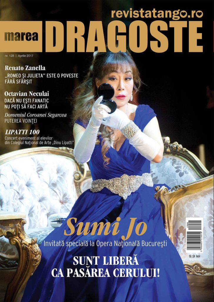 Sumi Jo pe coperta Marea Dragoste-revistatango.ro, nr. 128, aprilie 2017