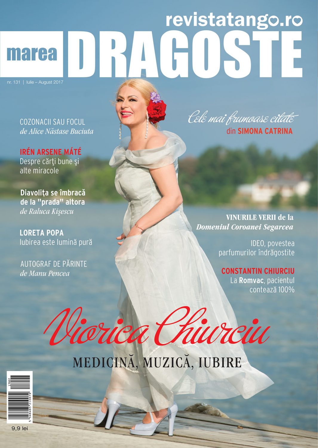 Viorica Chiurciu pe coperta Marea Dragoste-revistatango.ro, nr. 131, iulie - august 2017