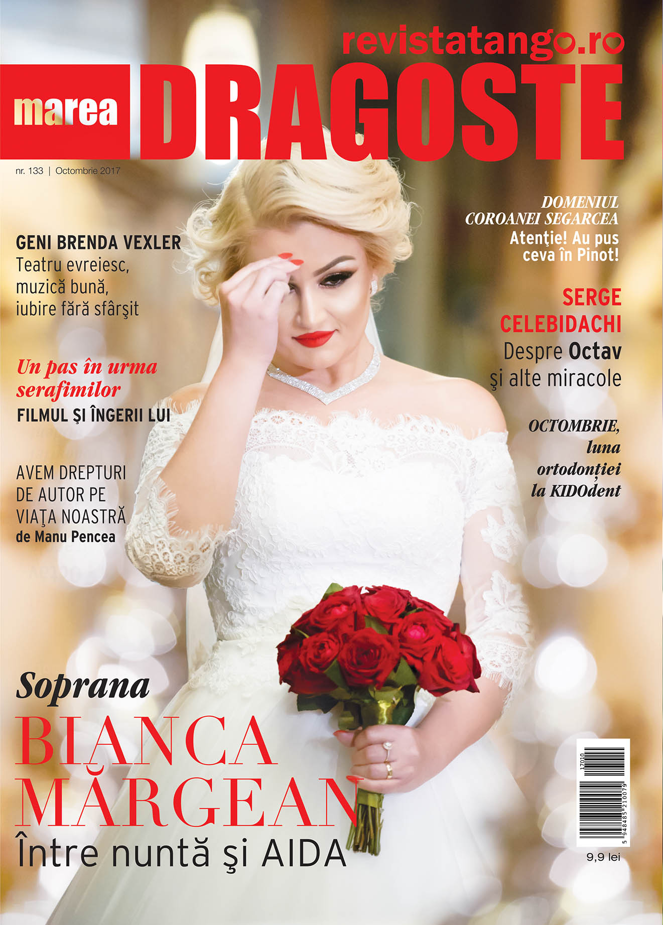 Bianca Margean respectiv Gáspár György si Urania Cremene pe copertele Marea Dragoste-revistatango.ro, nr. 133, octombrie 2017