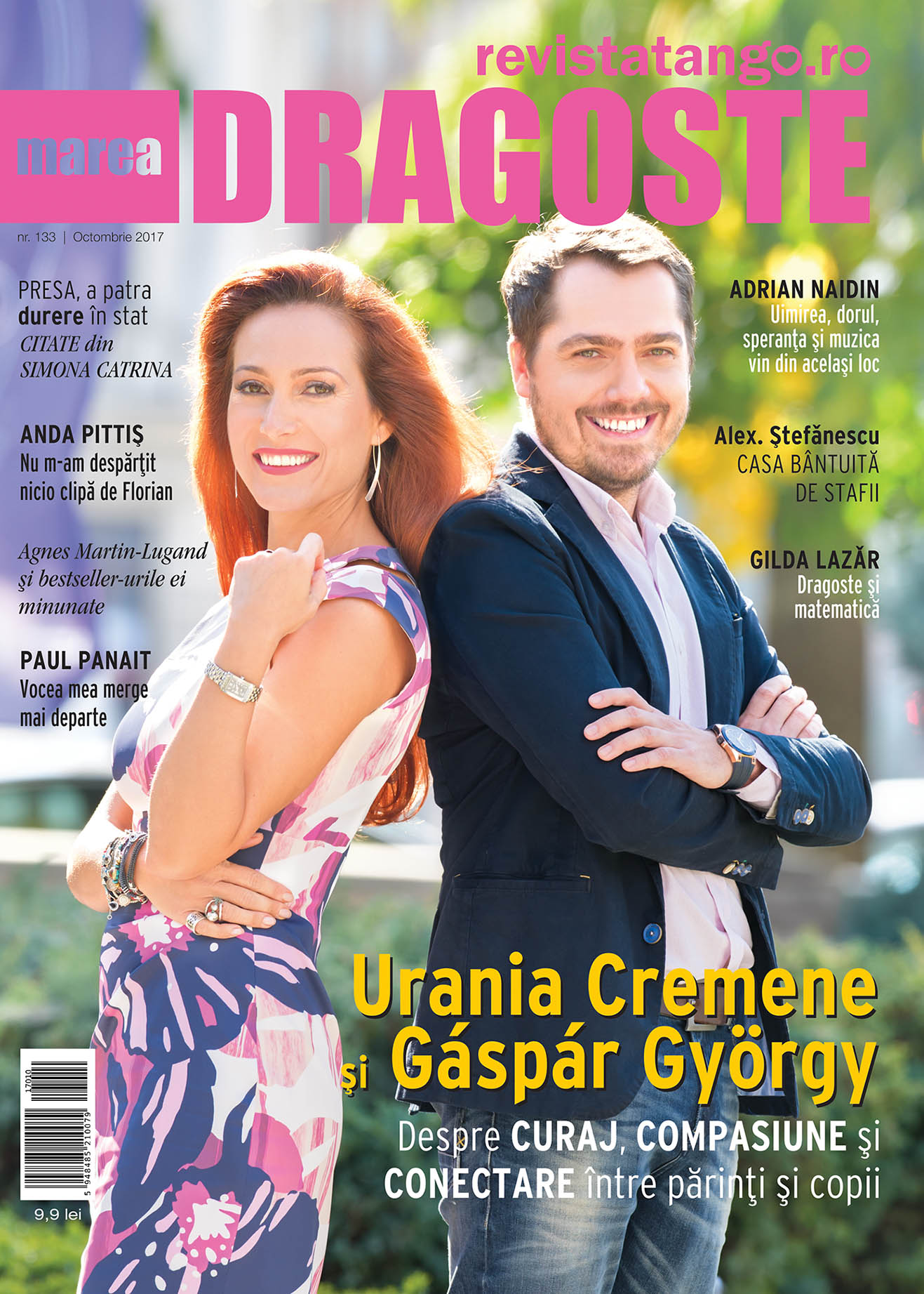 Gáspár György si Urania Cremene pe coperta Marea Dragoste-revistatango.ro, nr. 133, octombrie 2017